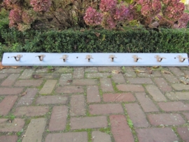 French Brocante gray coat with super 8 hooks
