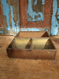 Brocante geldbak, 3 vaks
