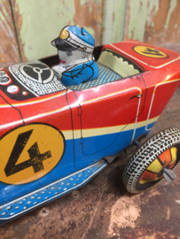 Oude blikken race auto