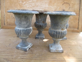 Old cast iron garden urn