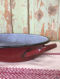 Emaille ovale grote braadslee