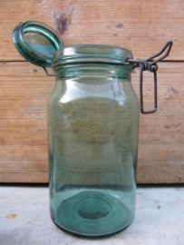 Oude Franse beugel inmaakpot van Durfor 1,5 liter