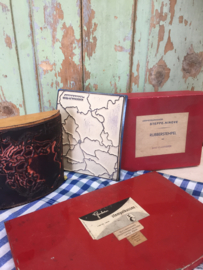 Two large stamps and stamp pillow canned