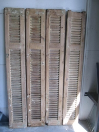 Antique wooden panel or louvered door