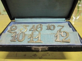 Box with Antique table numbers. Real nice!