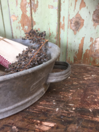 Brocante ronde zinken bak