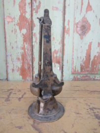 Old copper oil lamp