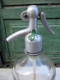 Brocante seltzer bottle 1 liter clear