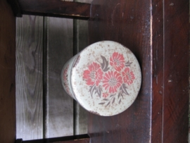 Leuk brocante groen achtig oud koffieblik