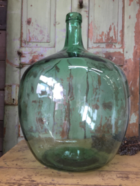 Large glass bottle green 50 liter