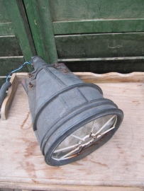 Cute old ship spotlight in black rubber house