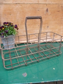 Nice old brocante large French rare bottle rack