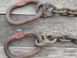 Industriële ketting met 2 ogen
