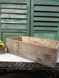 Brocante old wooden box bananas