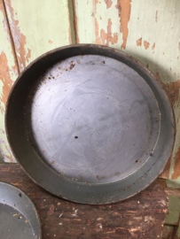Brocant groot rond bakblik
