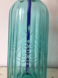 Antieke spuitfles facet groen/blauw