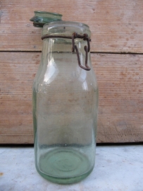 Old jar L'Ideale with a lid from the brand Durfor