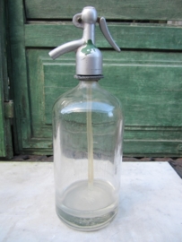 Brocante seltzer bottle 1 liter clear