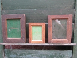 Antiek houten fotolijstje
