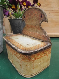 Antique French wall hanging match tray.
