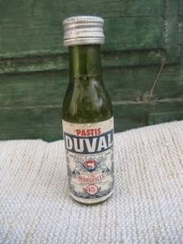 Duval pastis miniature bottle still closed and filled