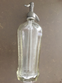 Antieke spuitfles helder glas