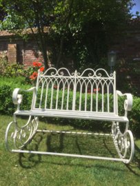 Old metal swing bench