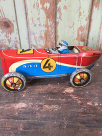 Oude blikken race auto
