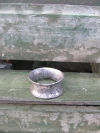 Very old napkin ring, silver plated.