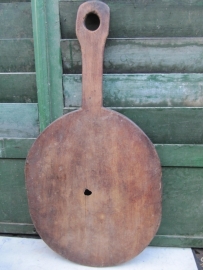 Oude brocante grote ovale snijplank