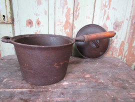 Ancient cast iron pan