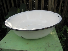 Nice white enamel bowl