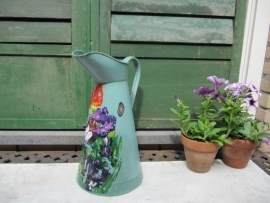 French mignonette green painted jug.