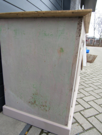 Brocante toonbank  met 3 lades
