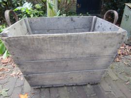 Antique grapes harvest case from the Champagne region