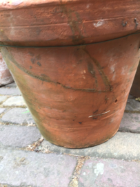 Grote antieke terracotta potten, set van 5