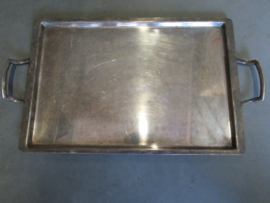 Verzilverd dienblad Art Deco stijl