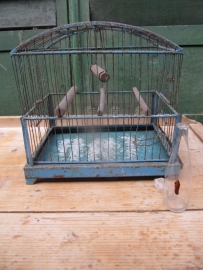 Metal French blue birdcage