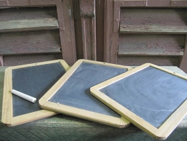 Old small school slate