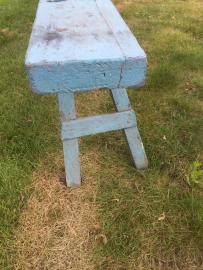Antique tall wooden bench