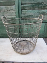 Nice just fine old galvanized potato basket