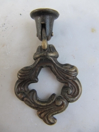 Set of 7 copper kastgreepjes