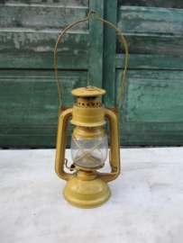 Old oil lantern mustard yellow
