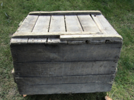 Antique grapes harvest case from the Champagne region