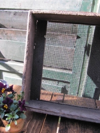 Old wooden sieve