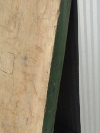 Oud dik houten blad