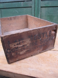 Old wooden chest  brand Nestle