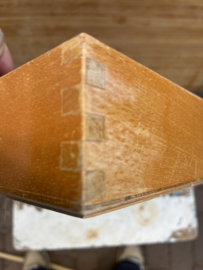 Vintage houten opbergbak