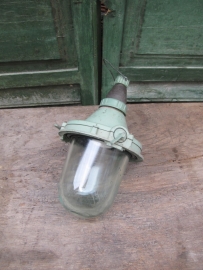 Industriële lamp compleet met mooi glas