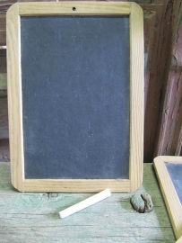 Old small school slate